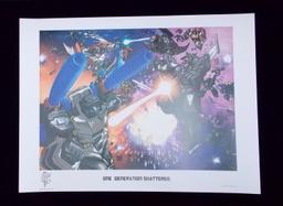 "One Generation Shattered" Transformers 2008 Botcon Lithograph