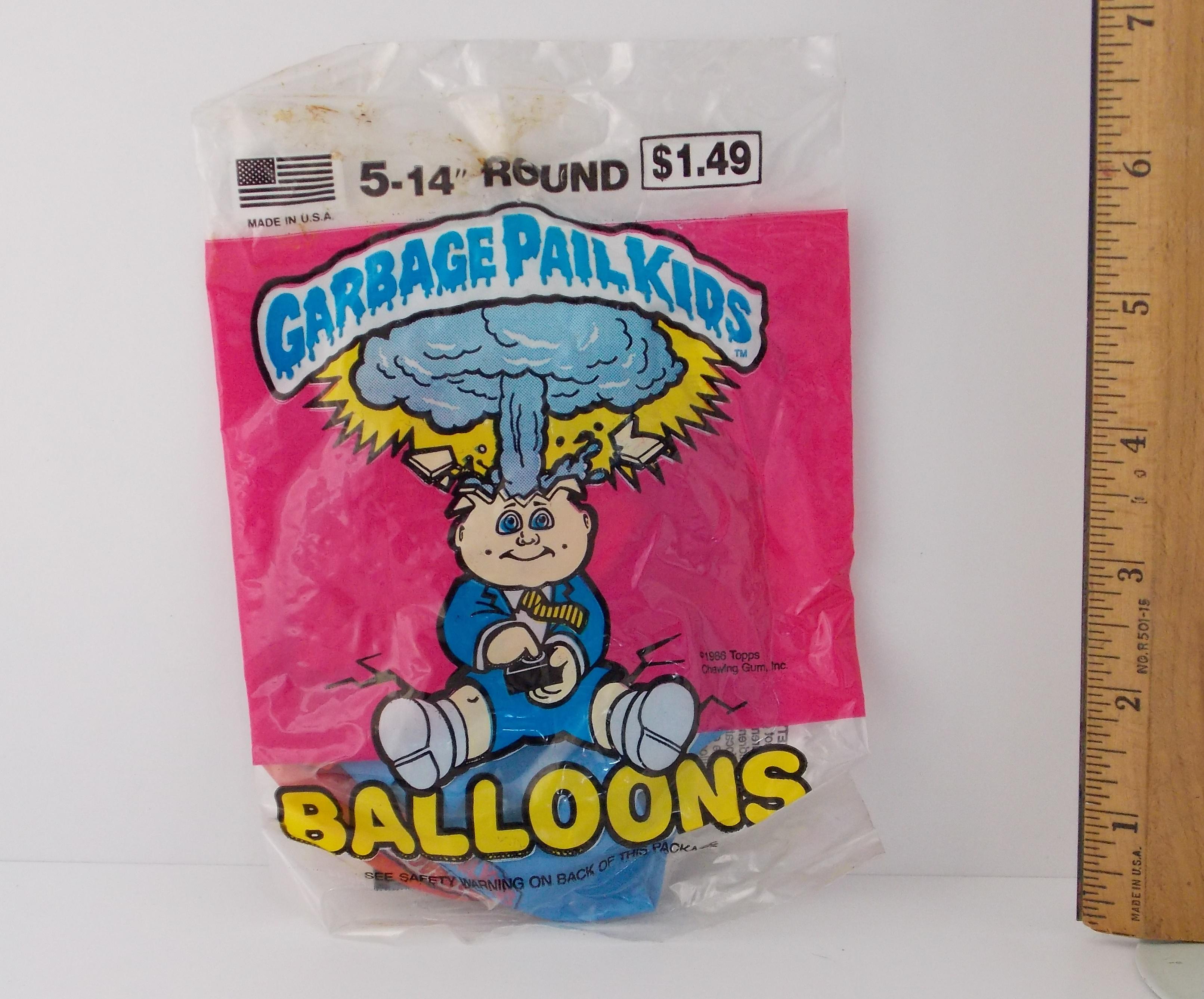 Vintage '80s Garbage Pail Kids Novelty Balloons GPK