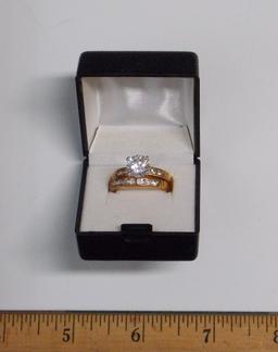 14K Gold Plated 2 pc. Ring Set w/ Original Box