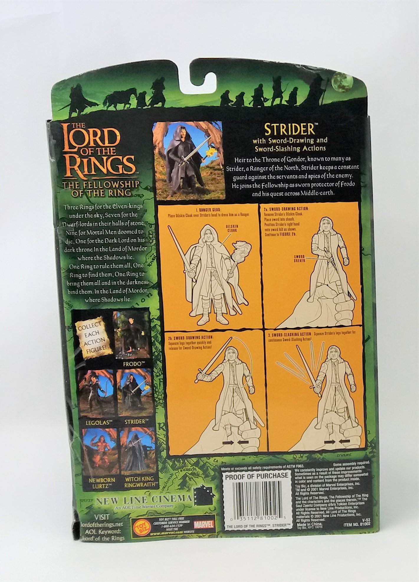 Strider Boxed Lord of the Rings Action Figure Toy