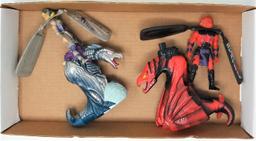 Tray Lot of Vintage Galoob Dragon Flyz & Launchers