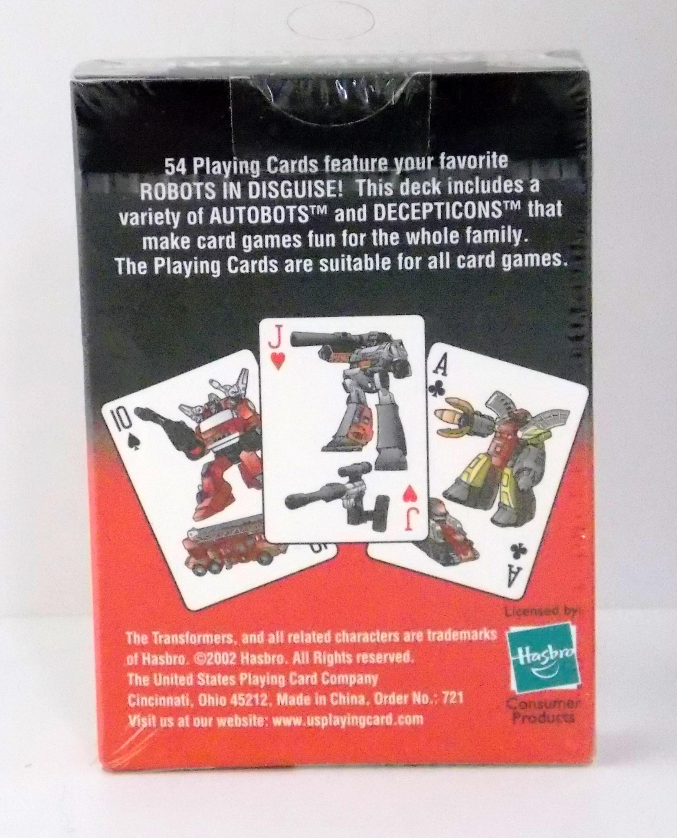 Transformers Playing Card Deck with Lenticular Cover