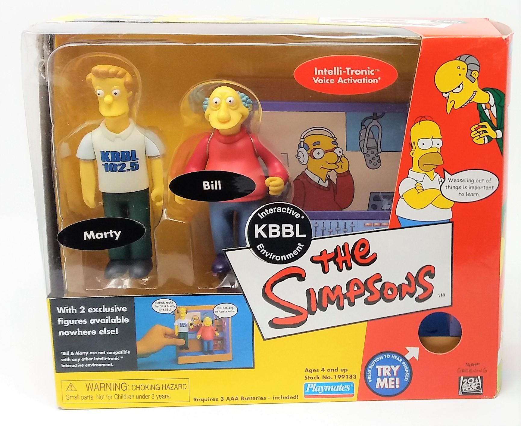 Simpsons KBBL Bill & Marty Playset