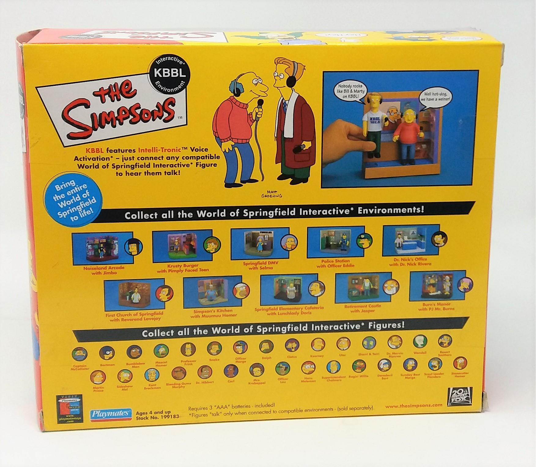 Simpsons KBBL Bill & Marty Playset