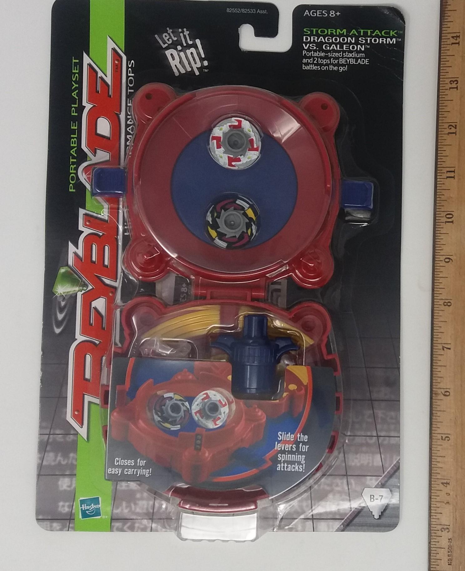 BeyBlade Storm Attack Portable Playset Dragoon Storm Vs Galeon