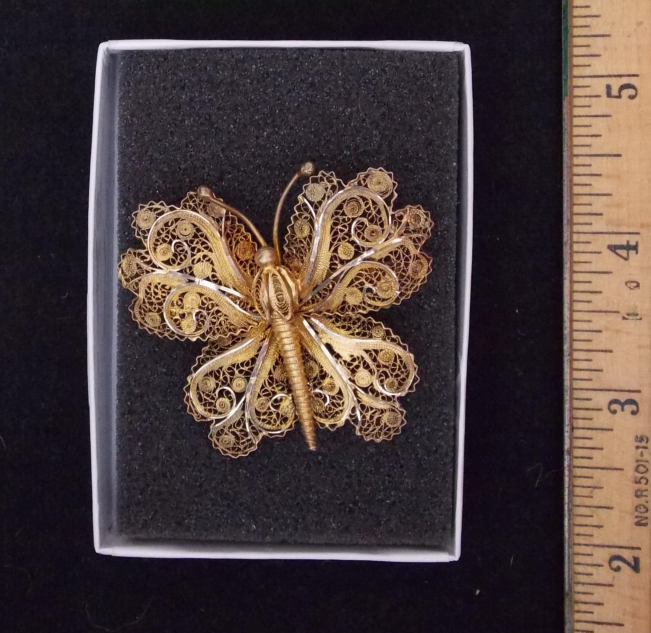 Vintage Butterfly Brooch