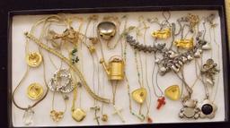 Lot of Necklaces, Earrings, Bracelets, Brooches & Watch