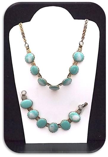 Necklace & Bracelet set w/ Turquoise