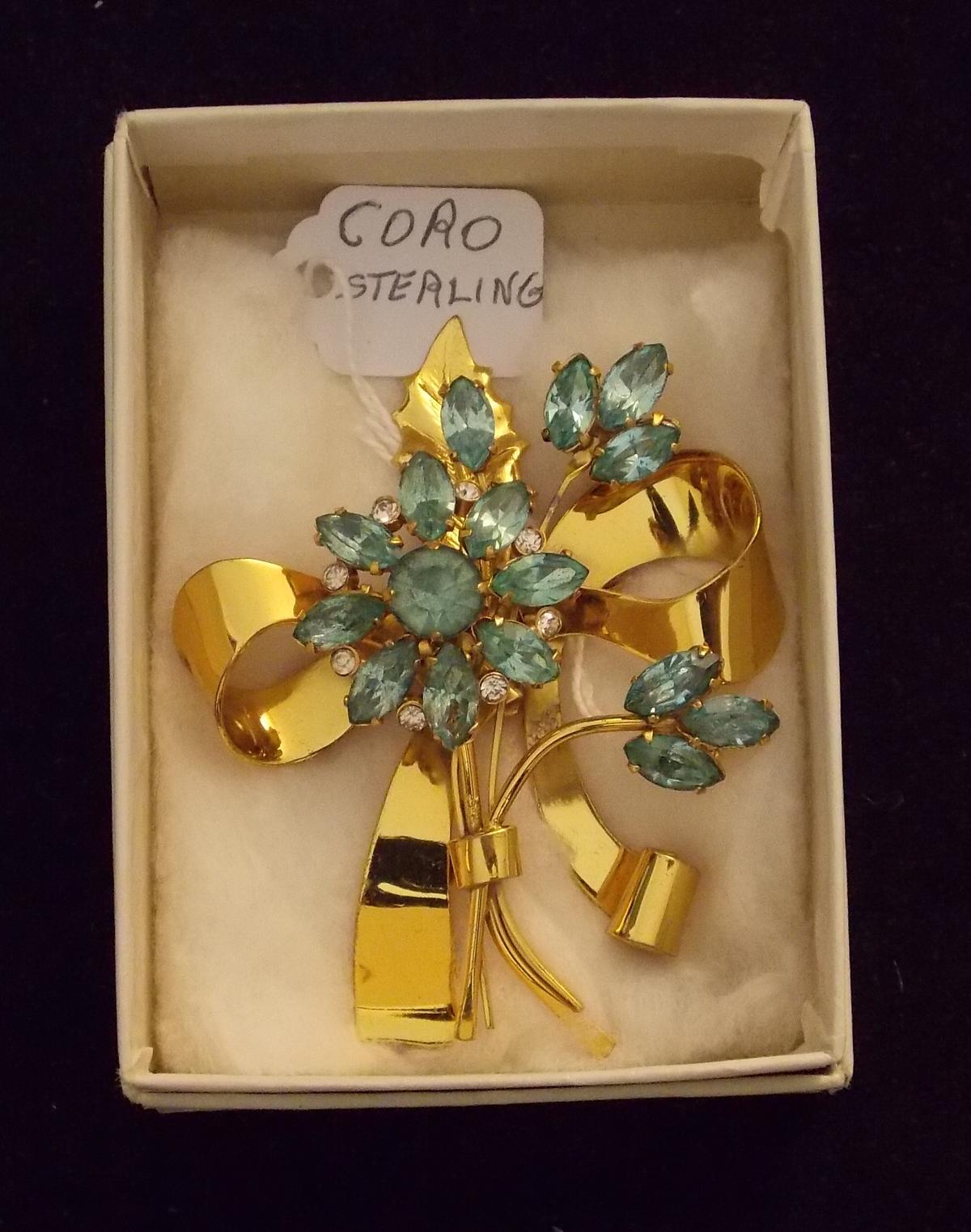 Vintage Coro Sterling Silver Brooch