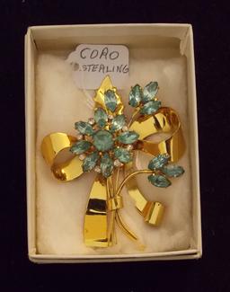 Vintage Coro Sterling Silver Brooch