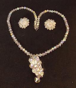 Vintage Necklace & Earring set in Original Box