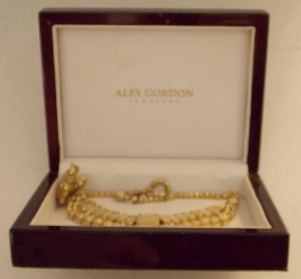 Vintage Alex Gordon Necklace & Brooch set in Original Box