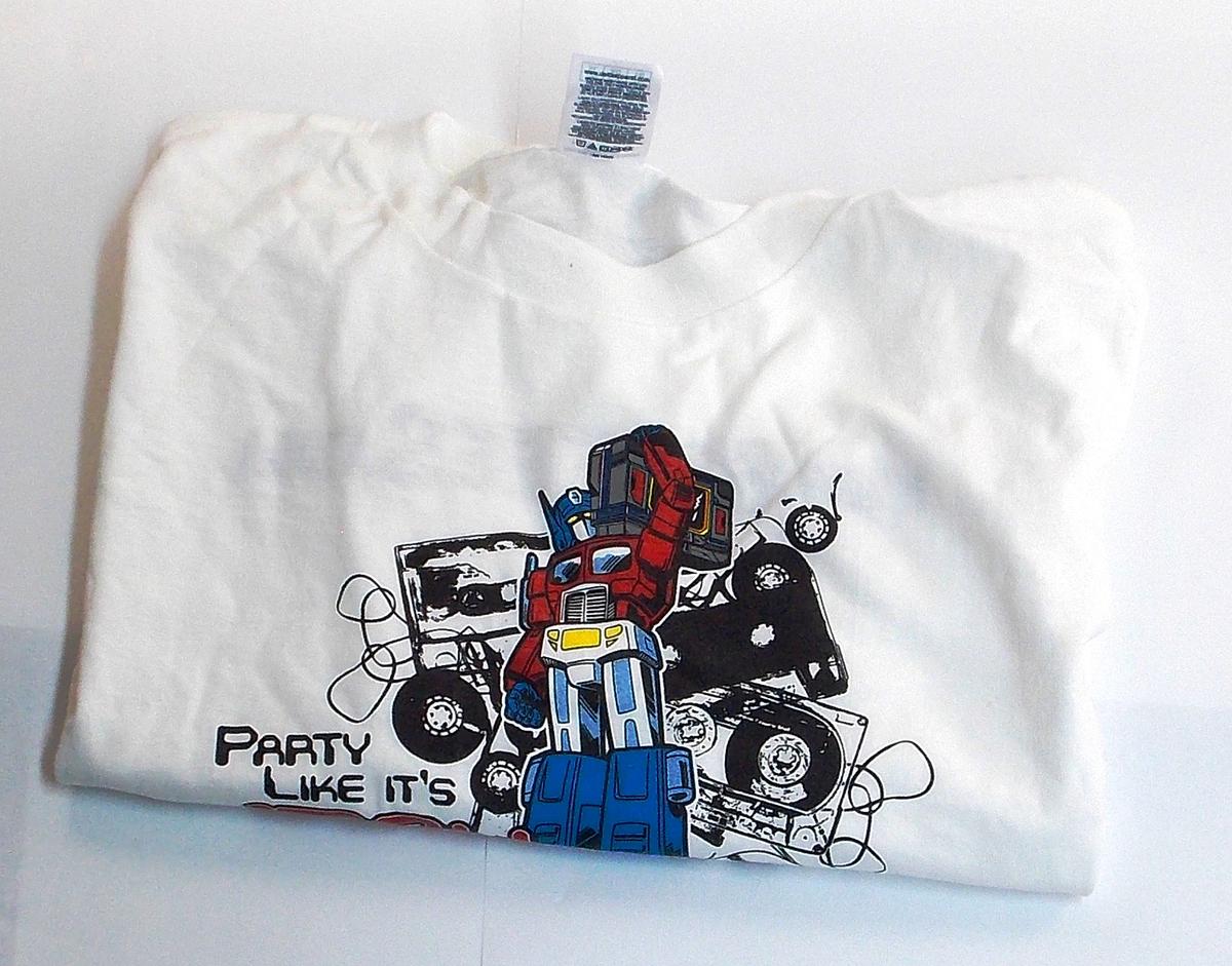 2007 Transformers "Party Like it's 1984" T-Shirt Size XL - Exclusive Botcon Convention Exclusive