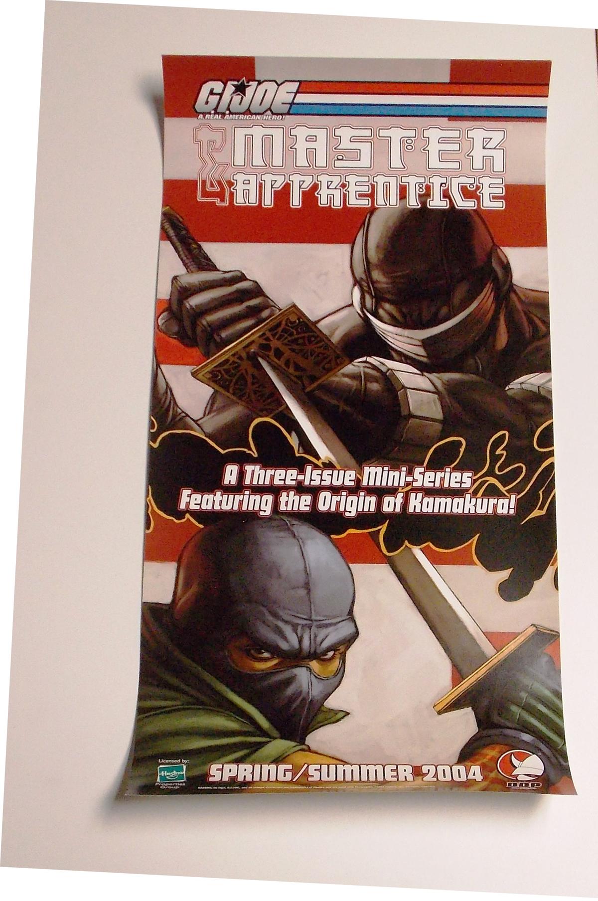 G.I. Joe "Master & Apprentice" 2004 12" X 24" DDW Comic Book Miniseries Promo Poster