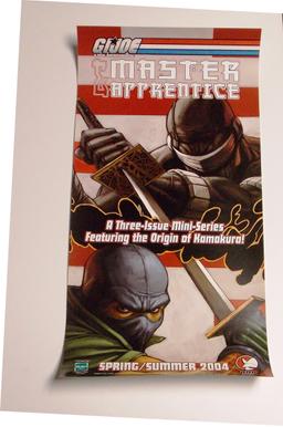 G.I. Joe "Master & Apprentice" 2004 12" X 24" DDW Comic Book Miniseries Promo Poster