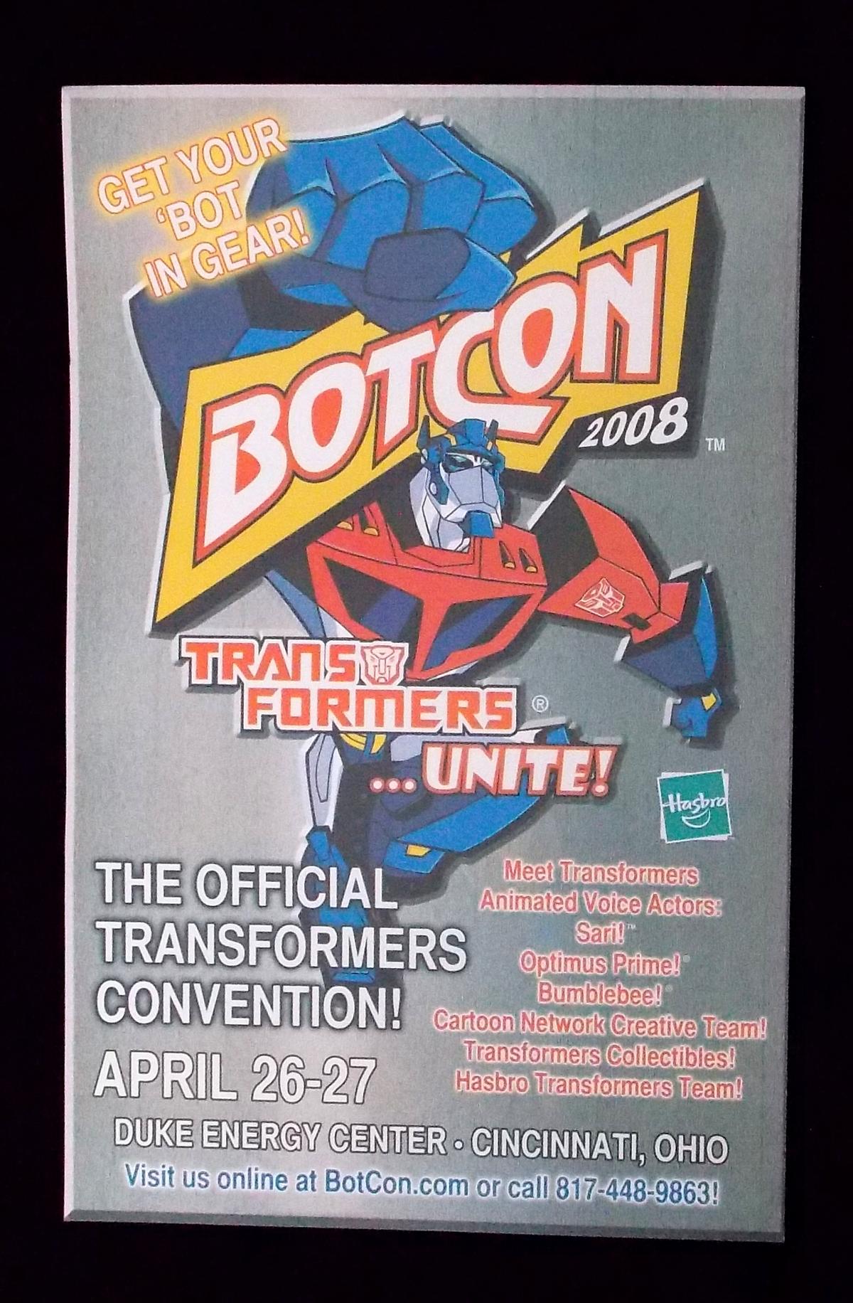 Transformers Animated Poster 2008 Botcon Convention Promo