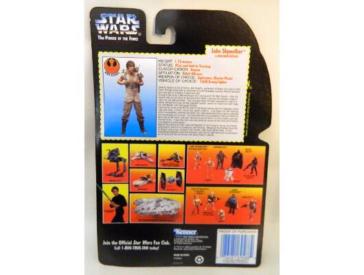 Star Wars Luke Skywalker in Dagobah Fatigues Power of the Force Orange Carded Figure