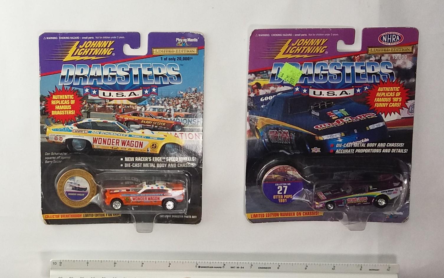 Johnny Lightning 1/64 Scale Dragsters U.S.A. Diecast Car Set