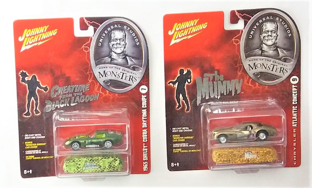 Johnny Lightning 1/64 Scale Universal Monsters Diecast Car Set