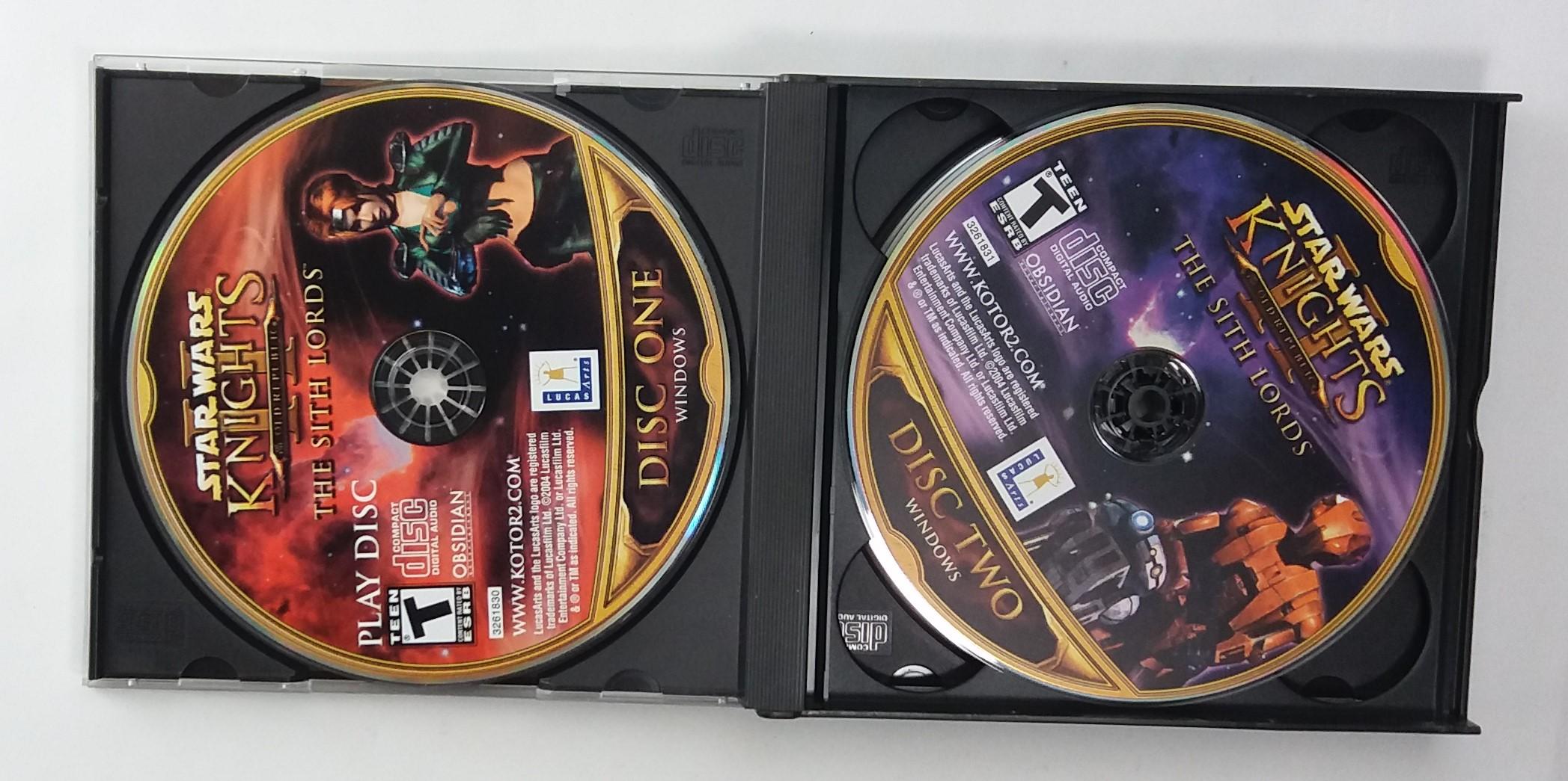 Star Wars Knights of the Old Republic II The Sith Lords 4 CD PC Game in Case