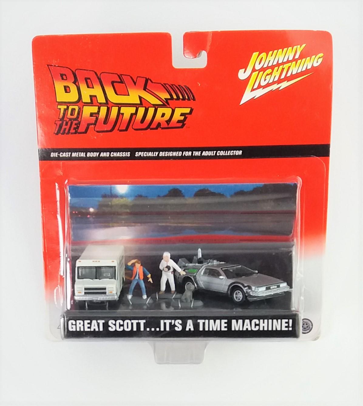 Johnny Lightning Back to the Future Delorean & Van Diecast Car Set