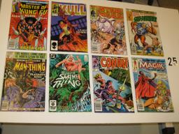 (8) Action/Superhero Comic Books