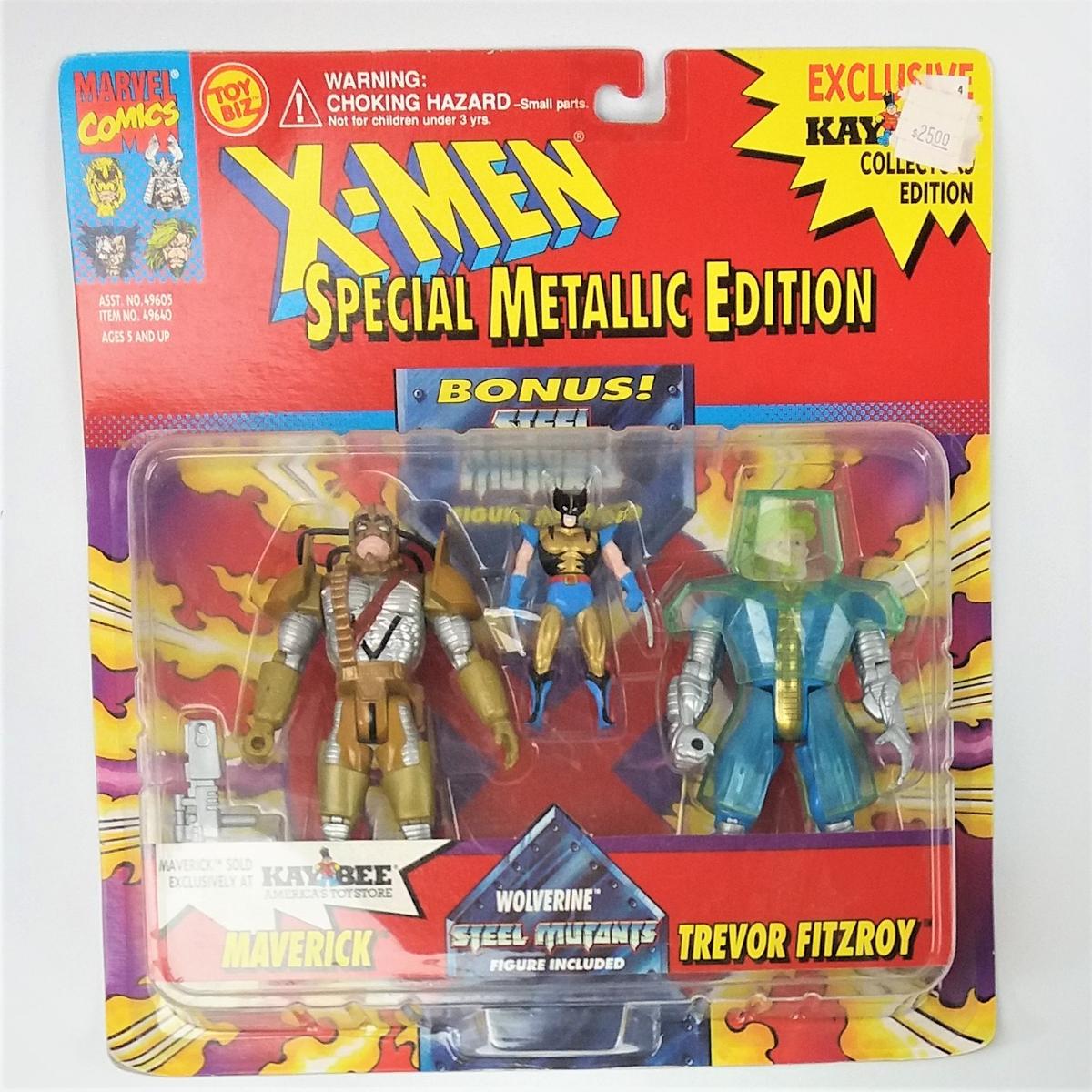 X-Men Special Metallic Edition Maverick / Trevor Fitzroy Steel Mutants Action Figure Set