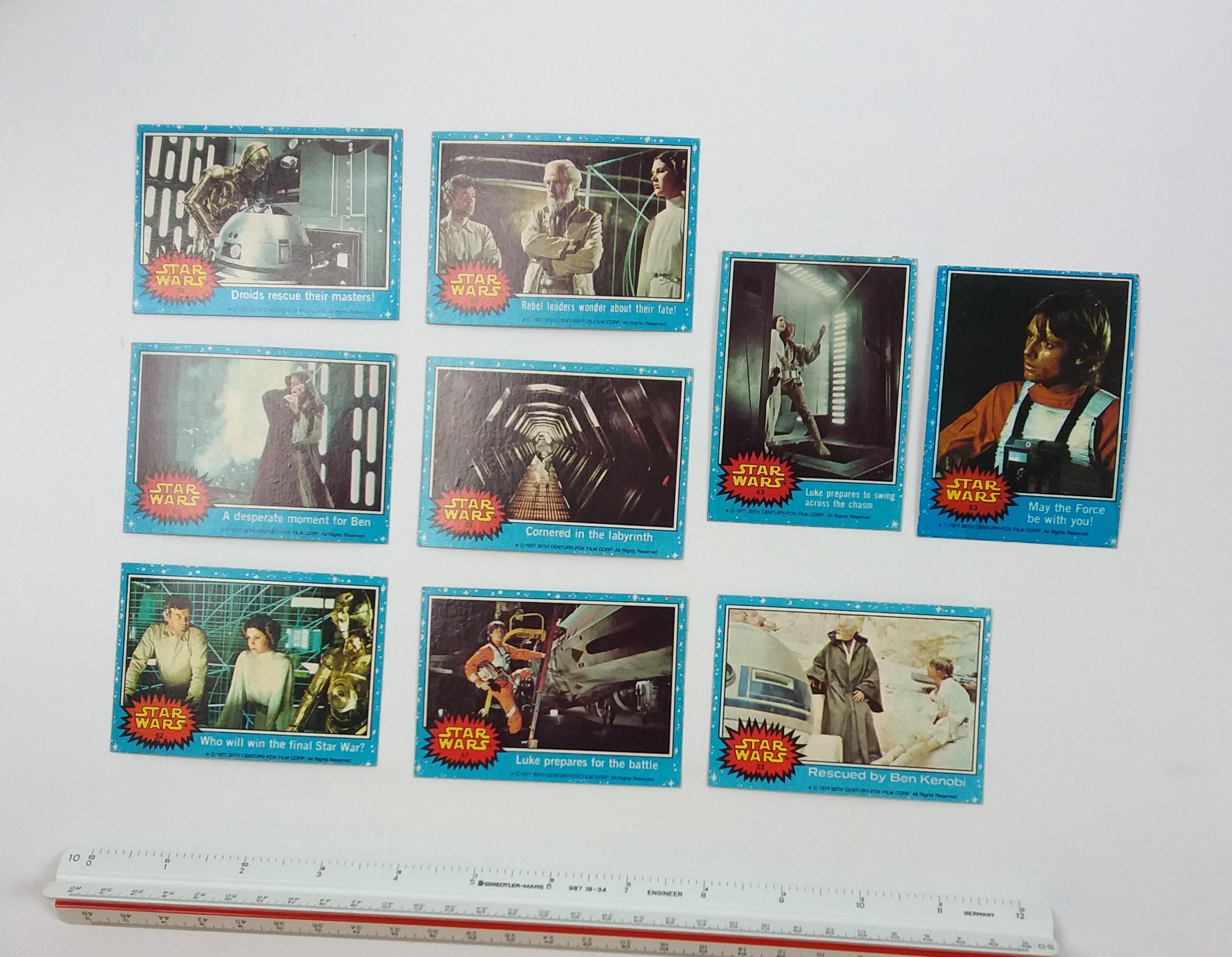 1977 Star Wars Topps Trading Cards Grouping