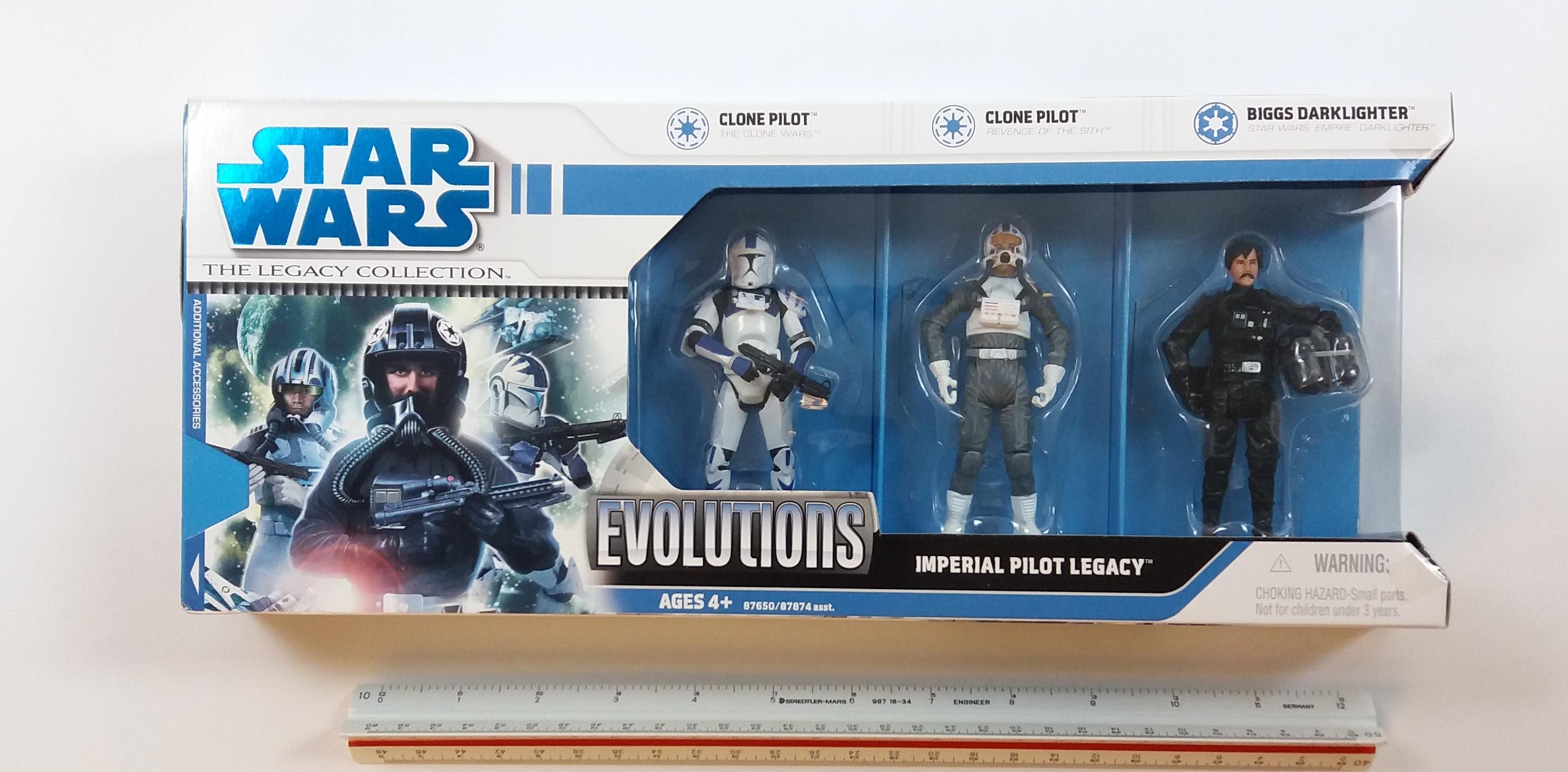 Imperial Pilot Legacy Star Wars Legacy Collection Evolutions 3 Figure Set