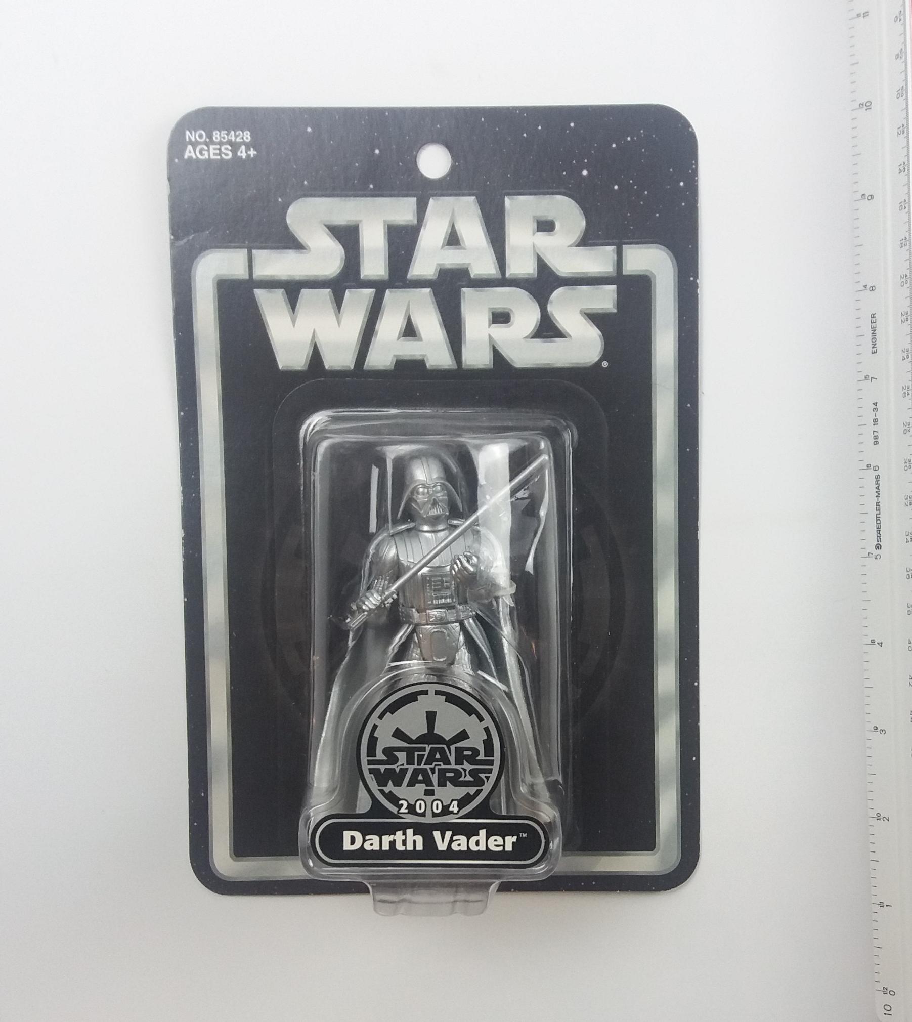 Darth Vader 2004 Silver Edition Exclusive Star Wars Action Figure