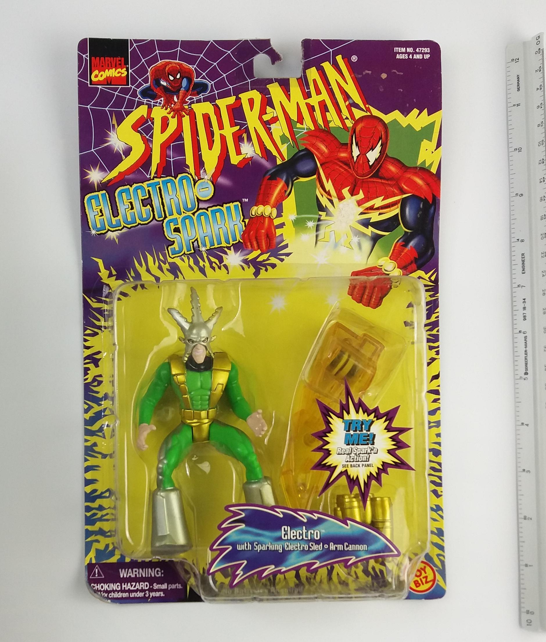 Marvel Spider-Man Electro Vintage Toy Biz Action Figure Toy