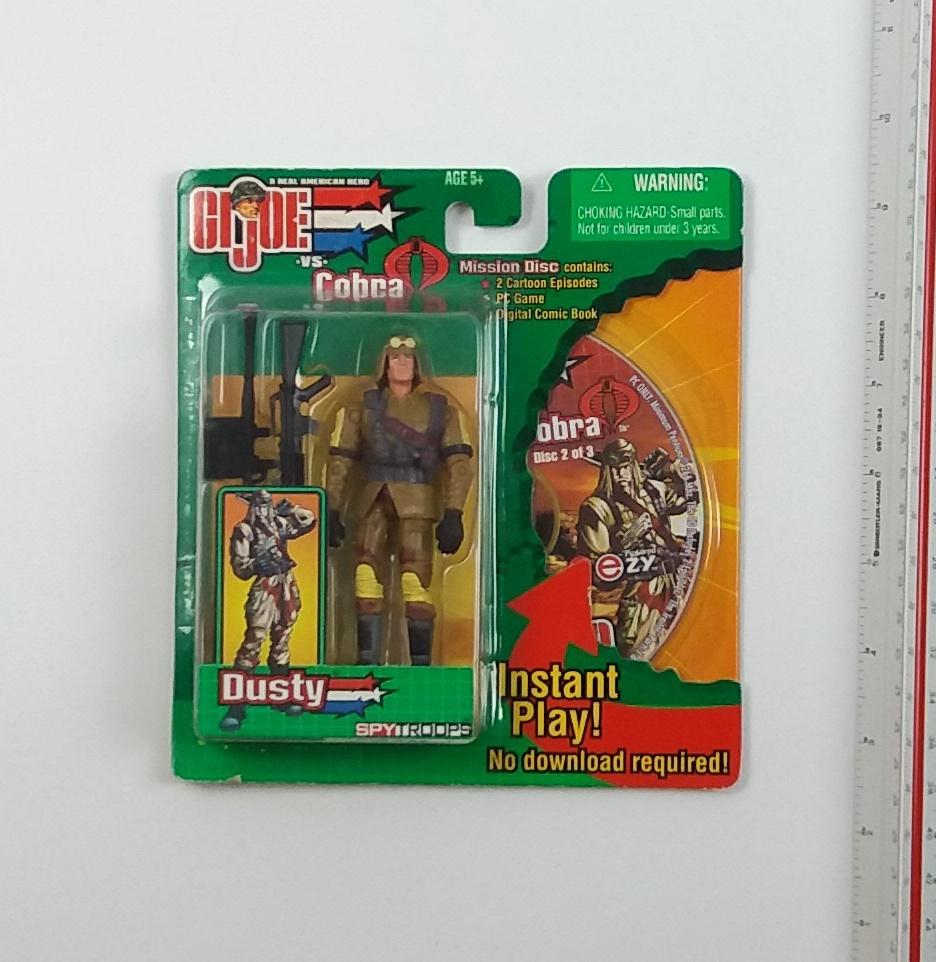 Dusty Spy Troops Mission Disc G.I. Joe Carded Figure & Game