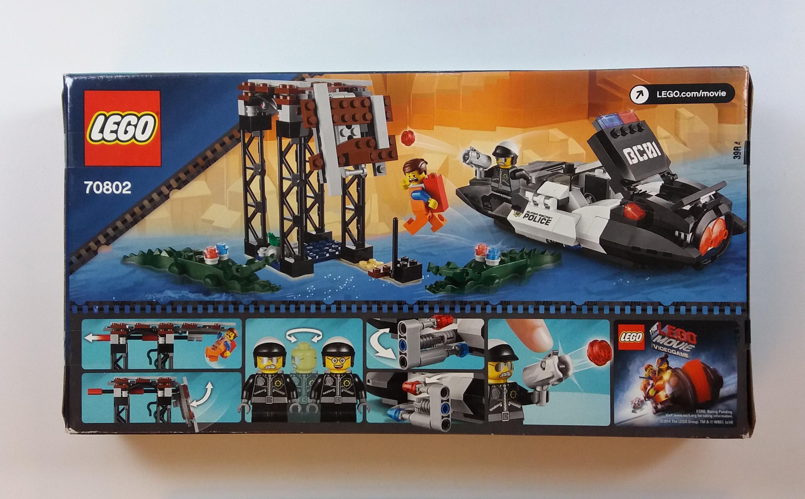 Lego 70802 Bad Cop's Pursuit 314 Piece The Lego Movie Building Block Set