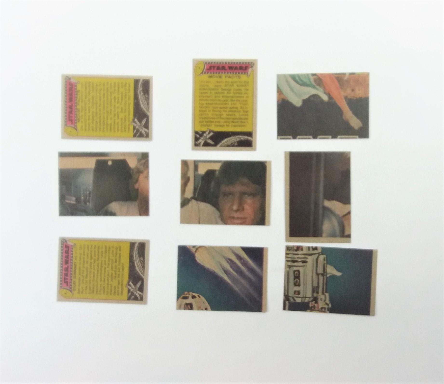 1977 Star Wars Topps Trading Cards Grouping