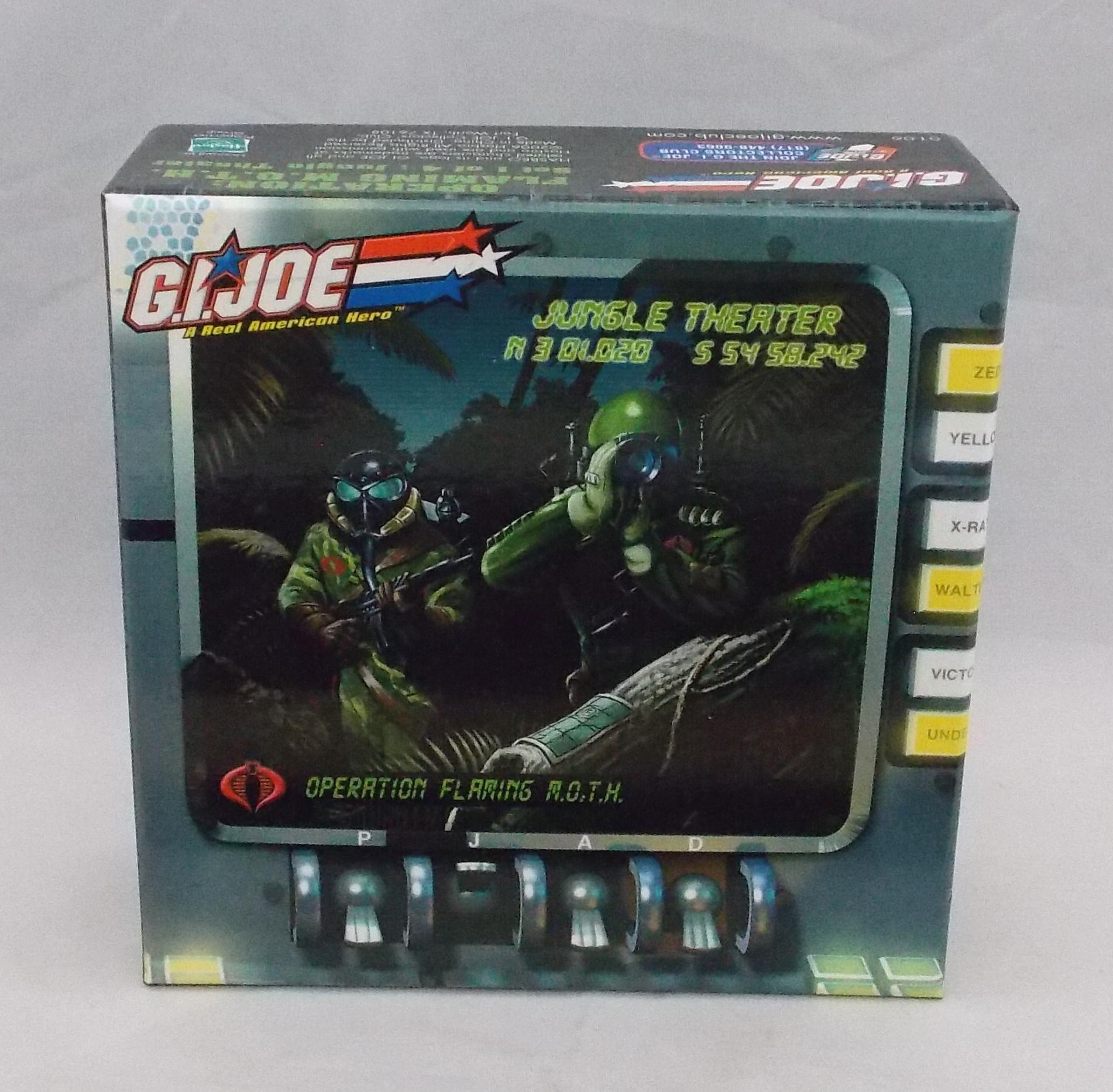 Flaming M.O.T.H.  Jungle Theater G.I. Joe Collector's Club Display Box