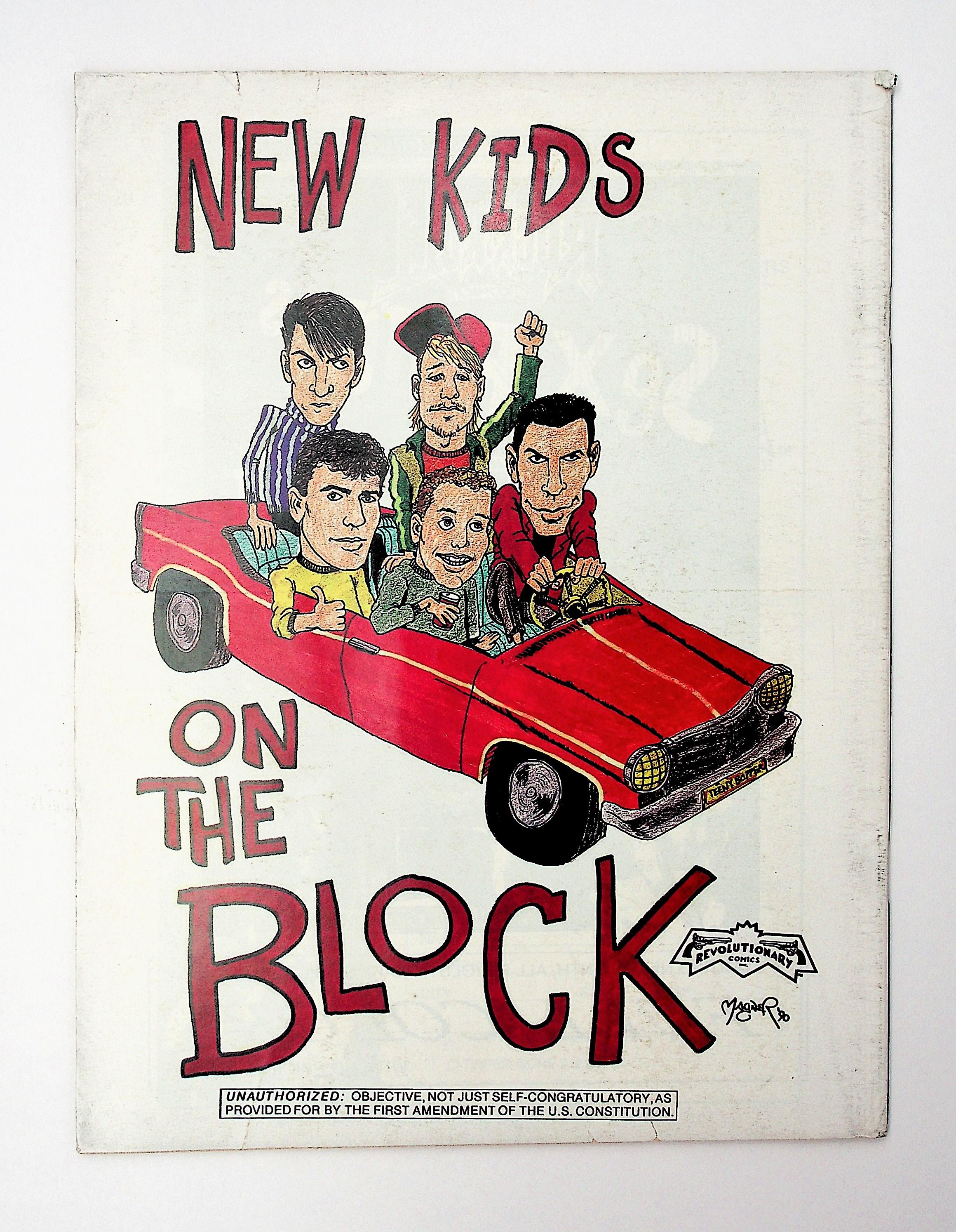 New Kids on the Block 1990 Oversize Comic Book