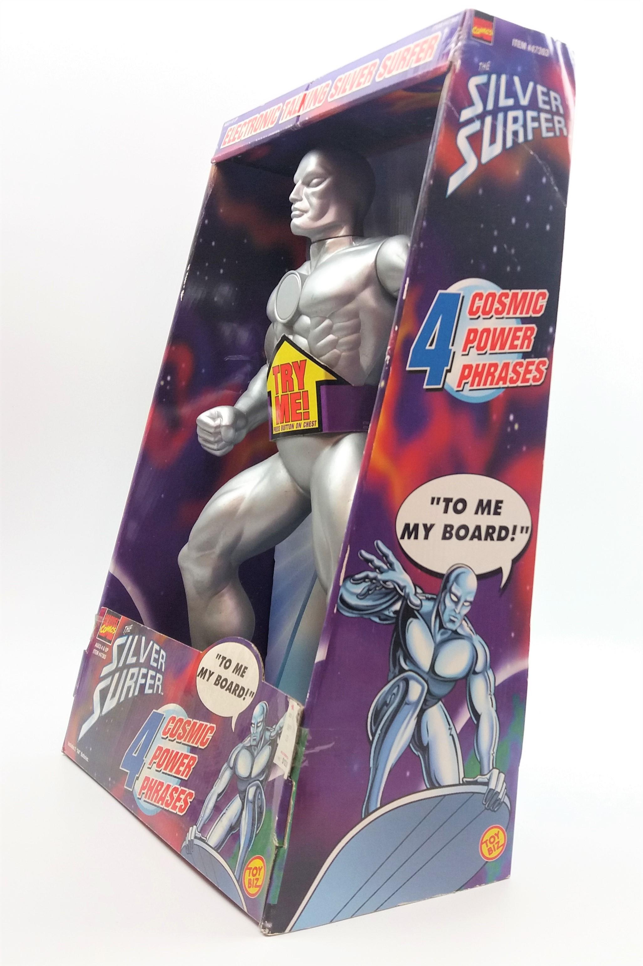 Electronc Talking Silver Surfer 16" Toy Biz Action Figure