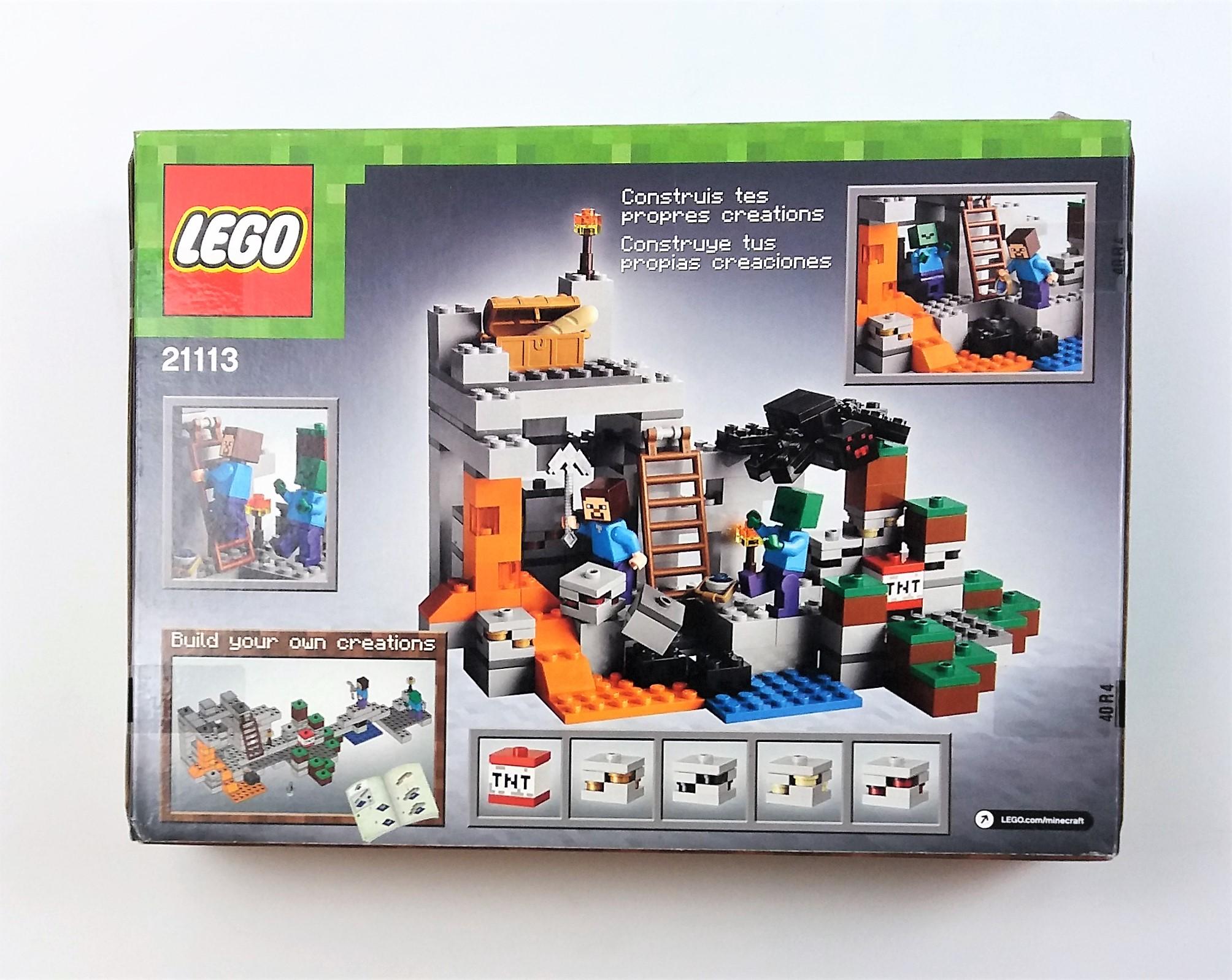 Lego 21113 MineCraft The Cave 249 Piece Building Block Set