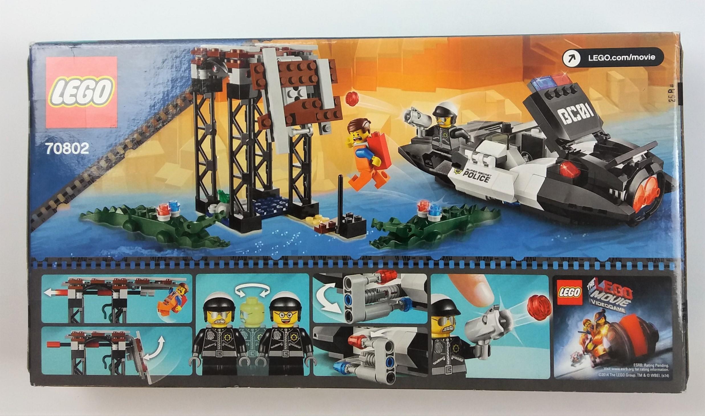 Lego 70802 Bad Cop's Pursuit 314 Piece The Lego Movie Building Block Set