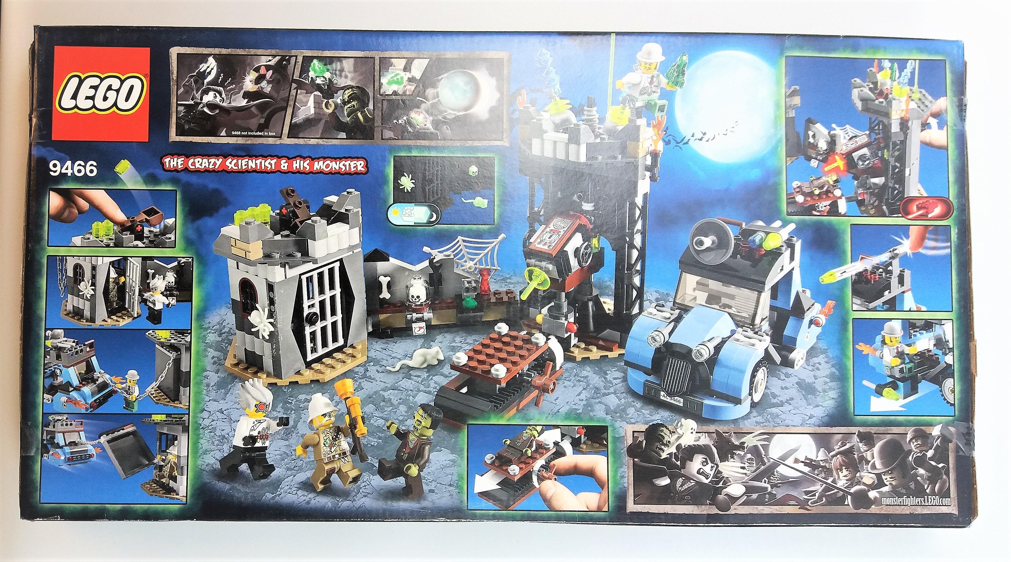 Lego 9466 The Crazy Scientist And His Monster 430 Piece Building Block Set