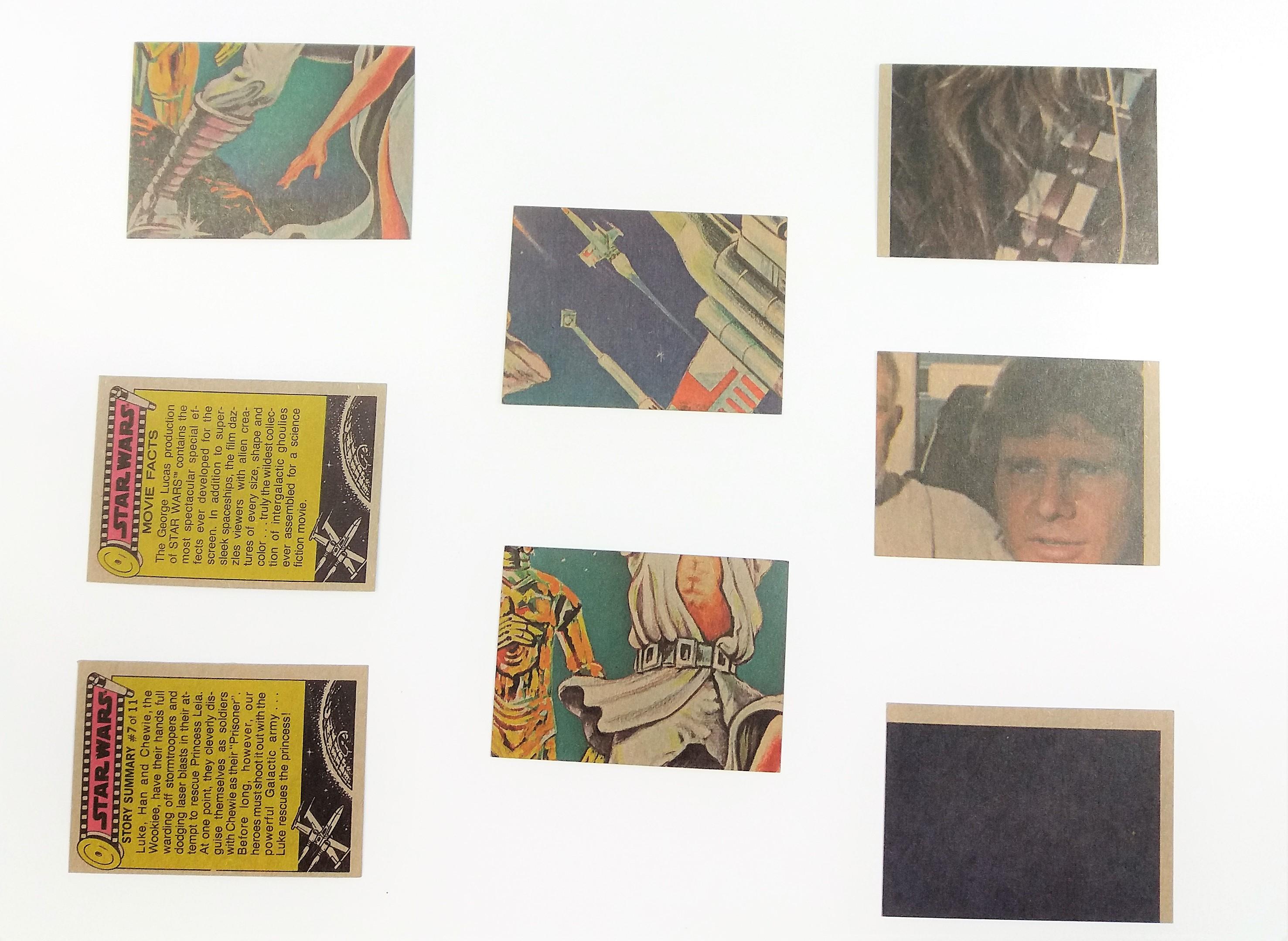 1977 Star Wars Topps Trading Cards Grouping