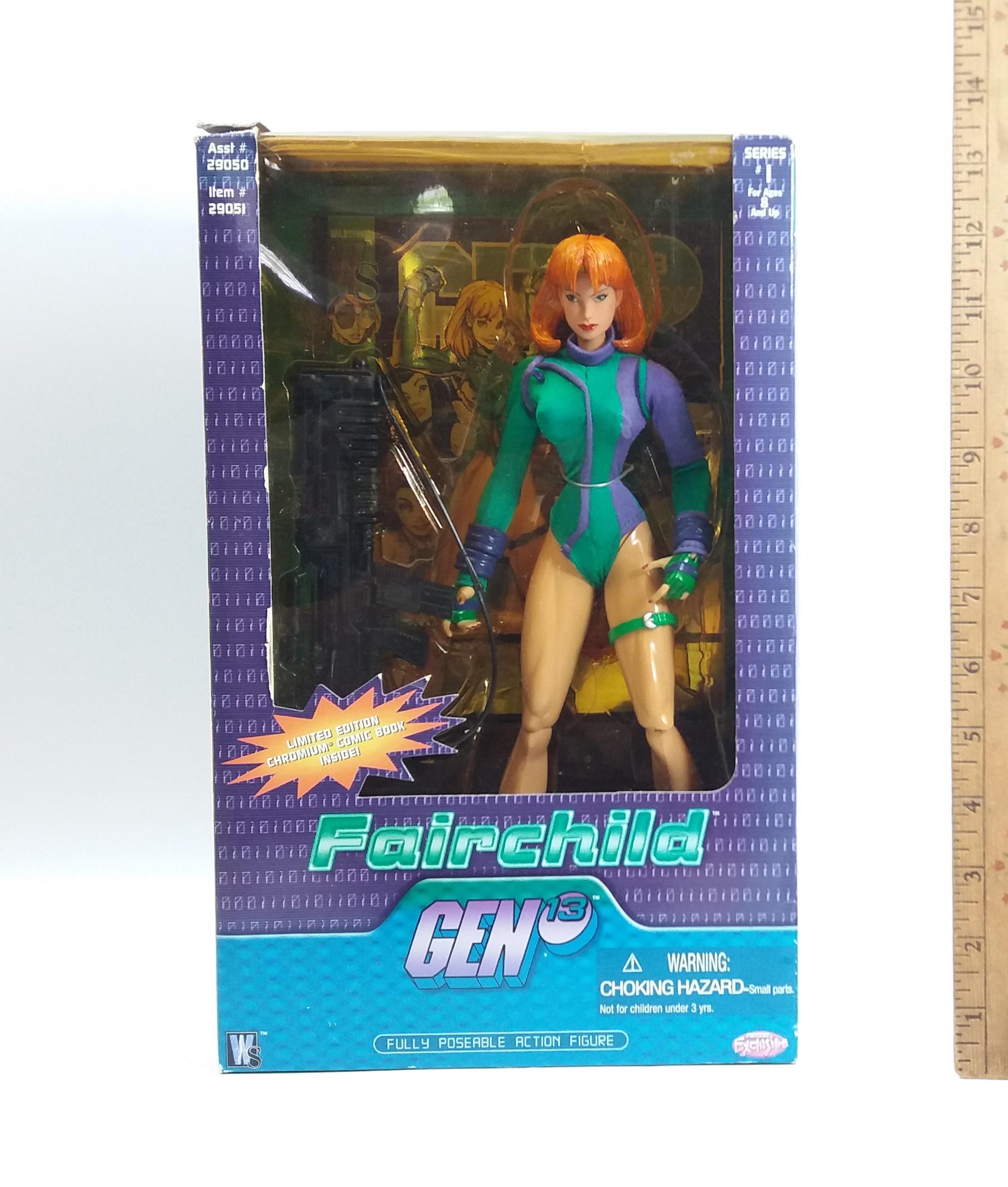 Gen13 Fairchild Previews Exclusive Action Figure w/ Special Edition Chromium Cover Comic