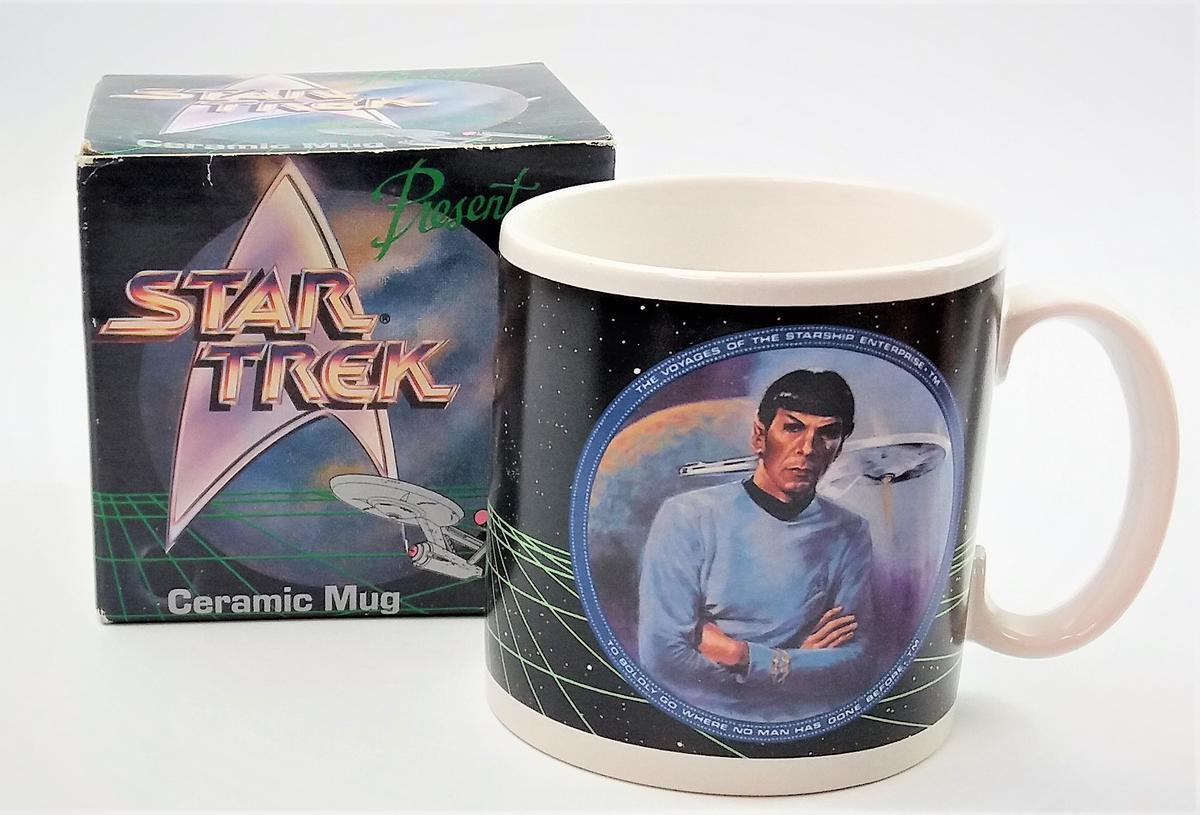 1991 Star Trek Mr. Spock Ceramic Mug - Hamilton Gifts Presents in Original Box