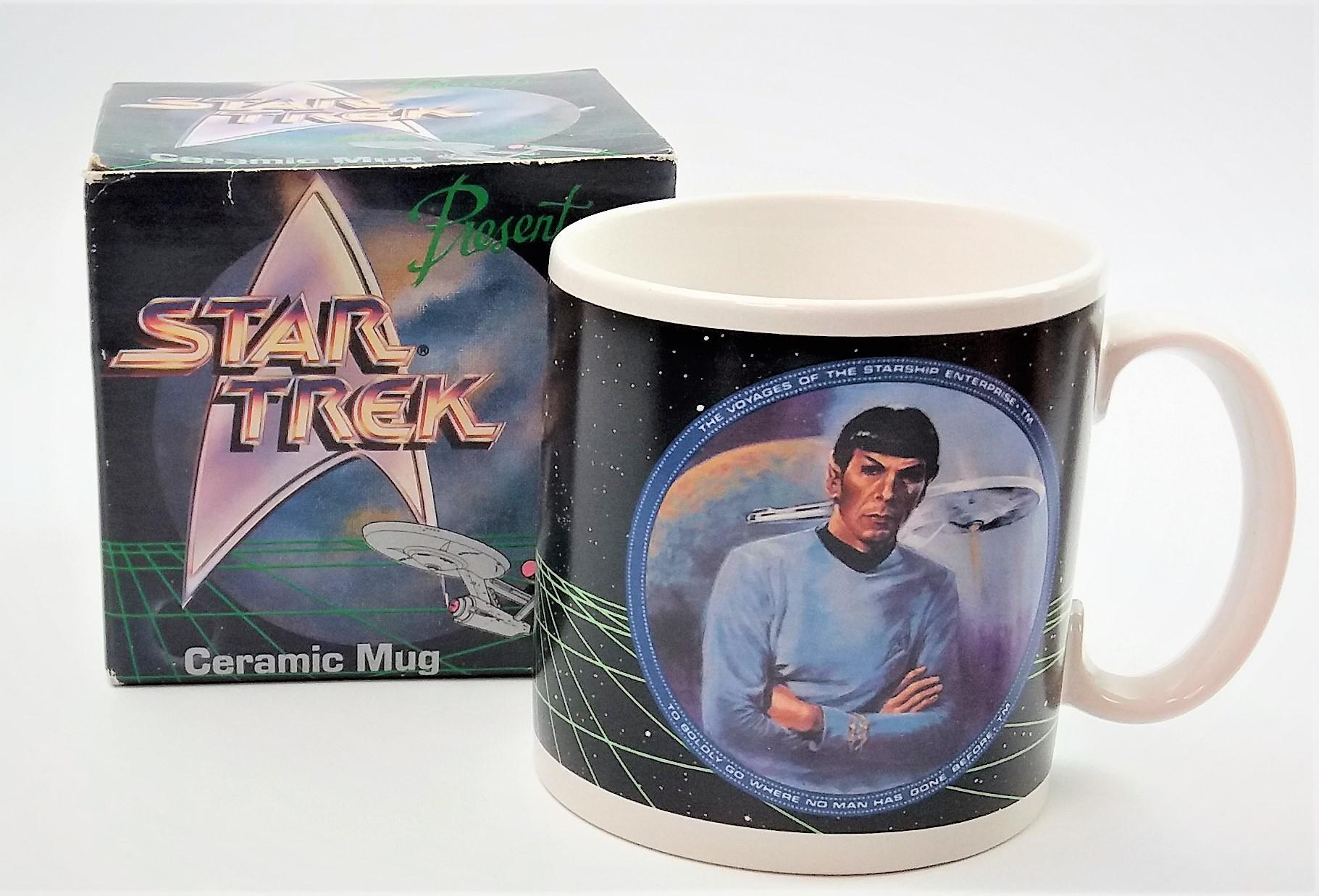 1991 Star Trek Mr. Spock Ceramic Mug - Hamilton Gifts Presents in Original Box