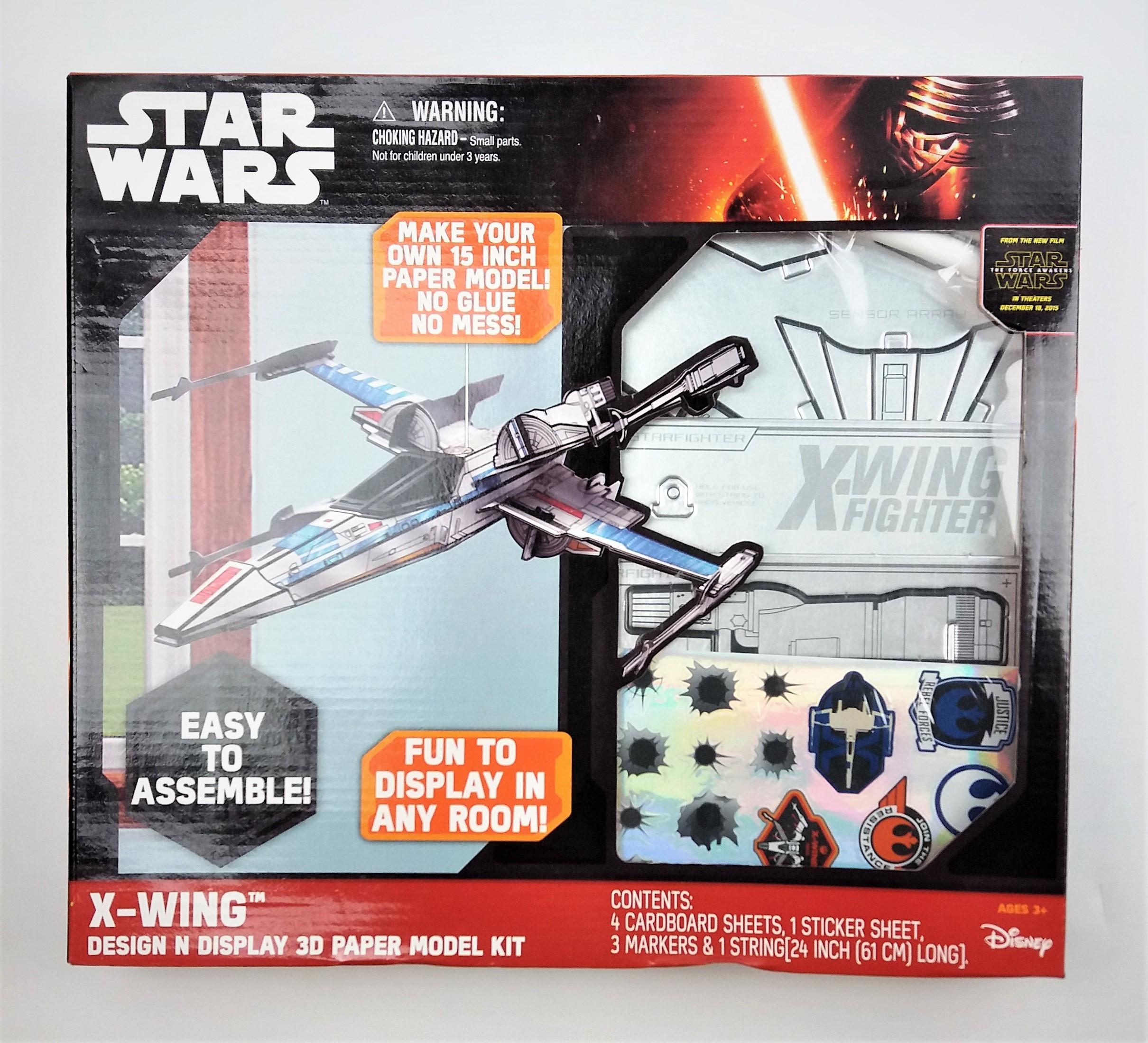 Star Wars Design 'N' Display X-Wing 3D Paper Model Kit