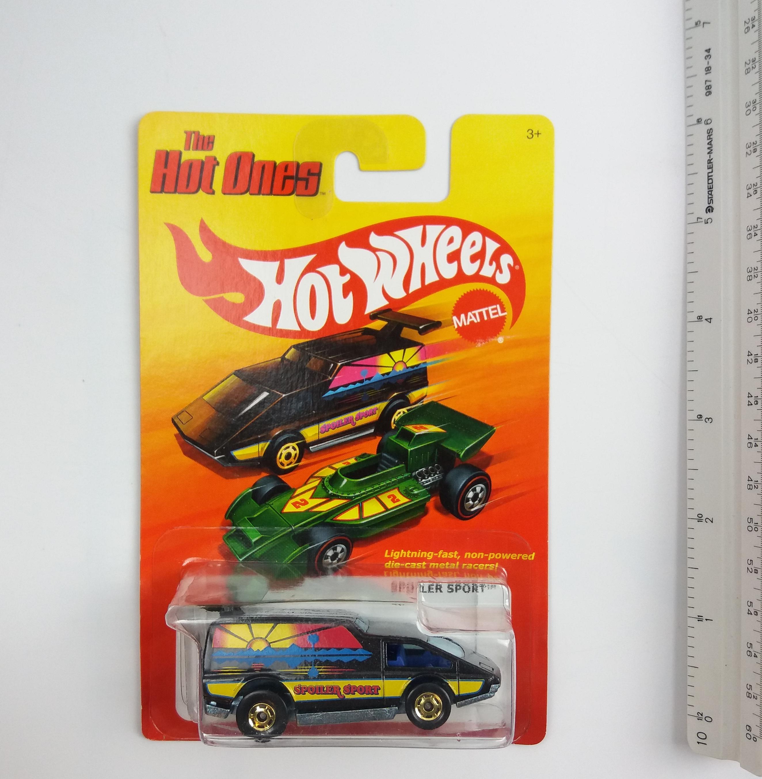 2011 Spoiler Sport Black Hot Wheels The Hot Ones Collectible Diecast Car