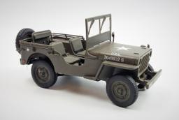 Willy's Jeep 1/18 Scale Military Green - Model US Army 20491132 S