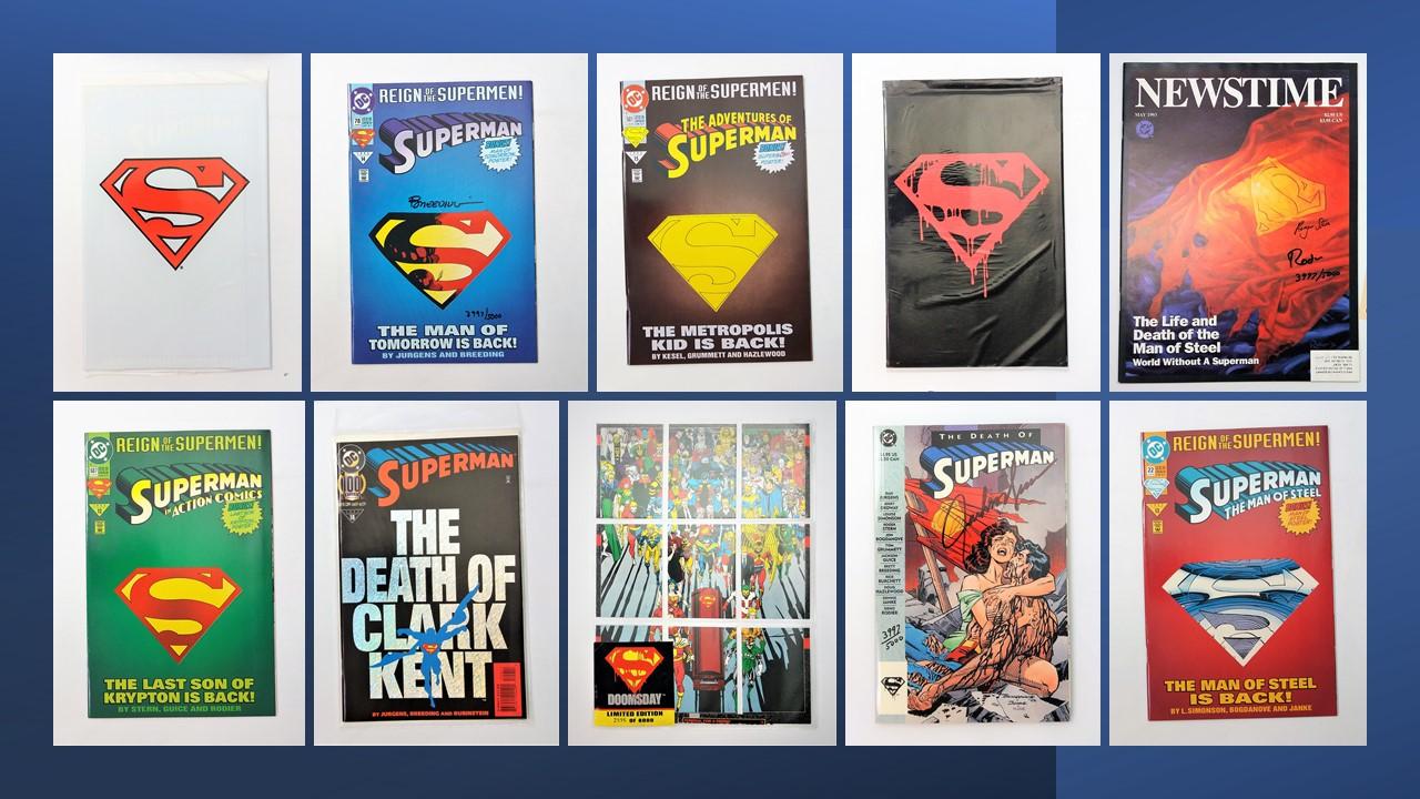 Death and Return of Superman Collectible Comic & Card Set