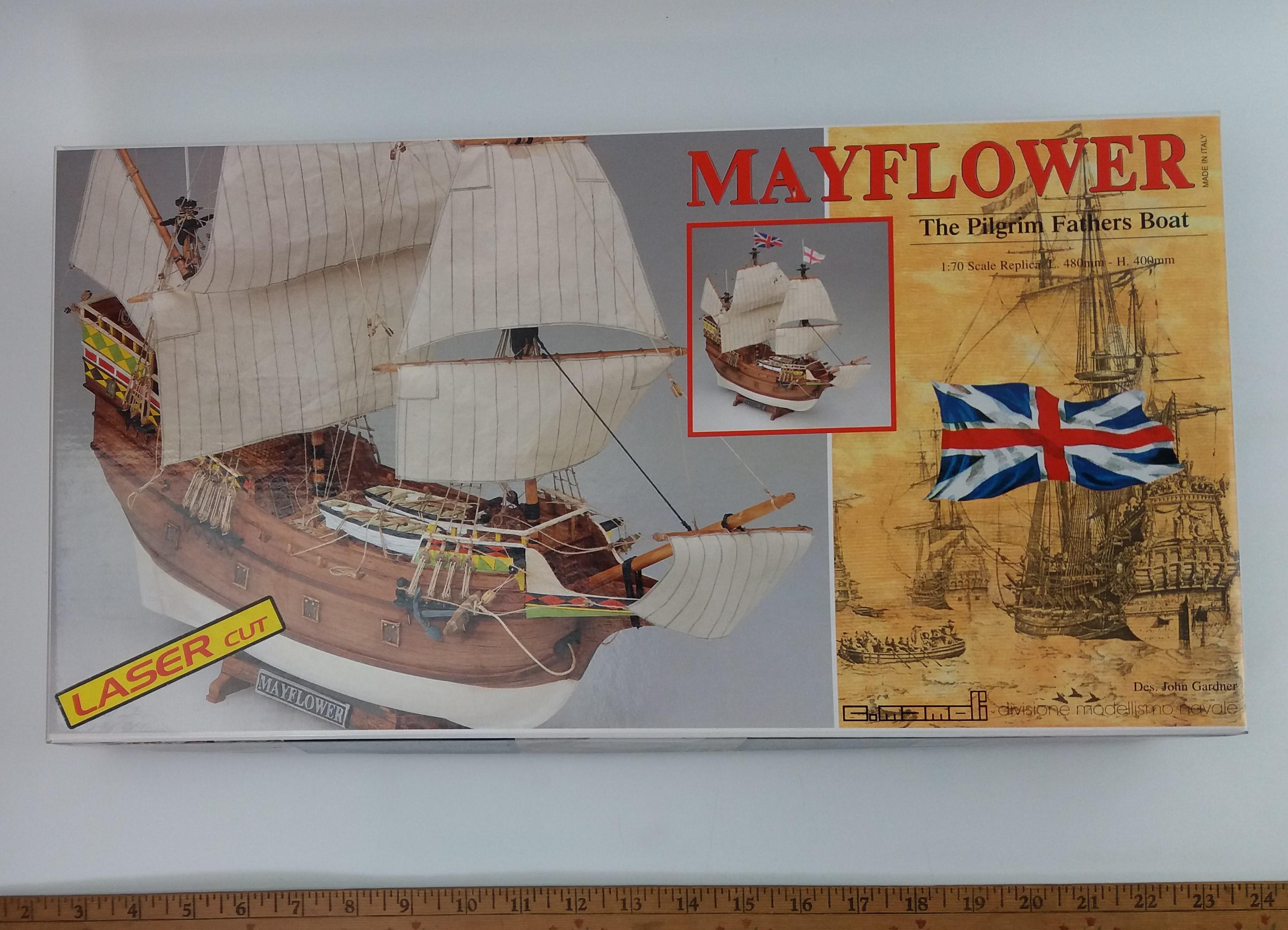 Mamoli Mayflower 1:70 Laser Cut Wooden Ship Model Kit MV49