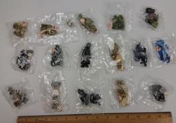 Lego-Style Military Mini-Figs SWAT Team of 16 minifigures